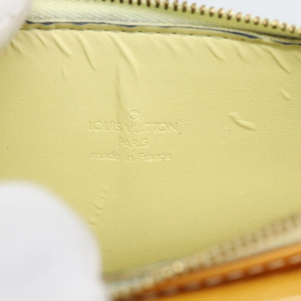 Louis Vuitton Yellow Vernis Handbag