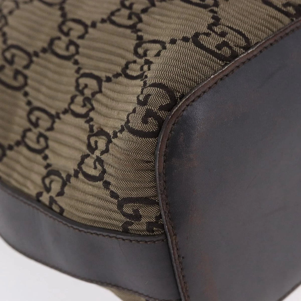 Gucci Monogram Pleated Shoulder Bag