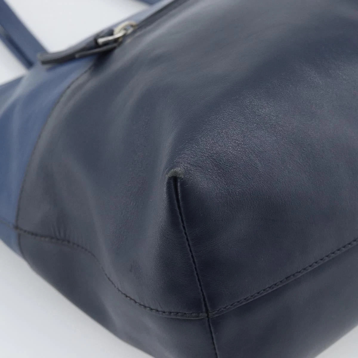Miu Miu Blue Leather Tote