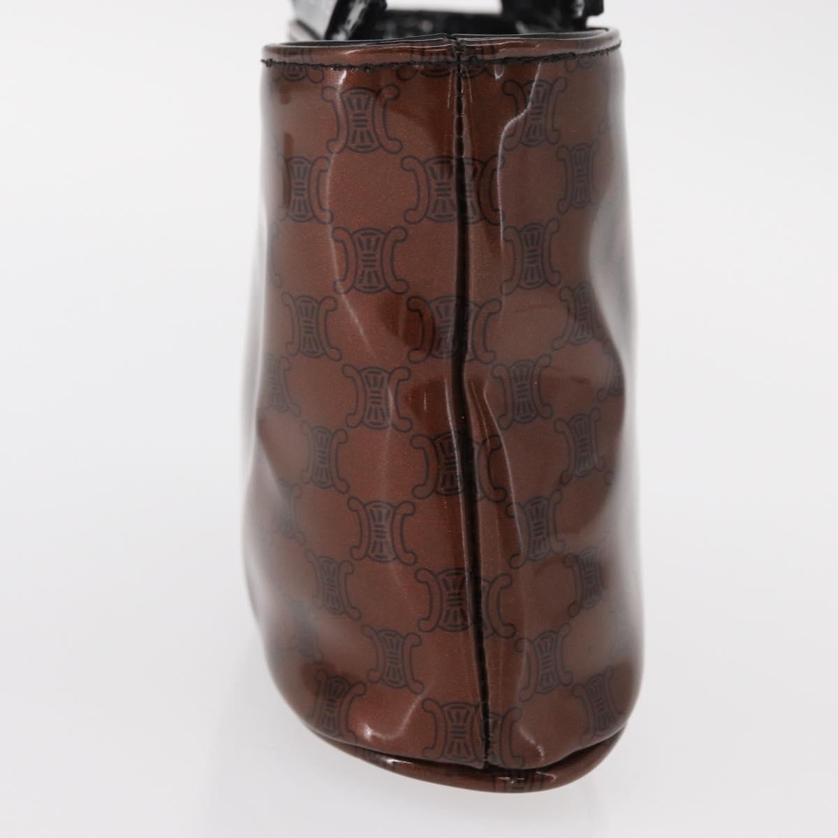 Celine Brown Macadam Handbag side