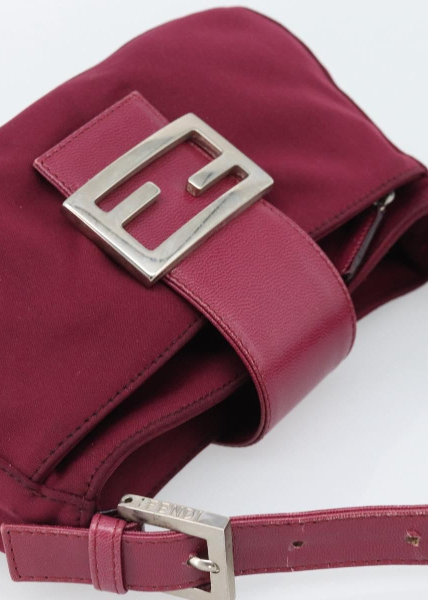Fendi Pink Mamma Baguette FF buckle