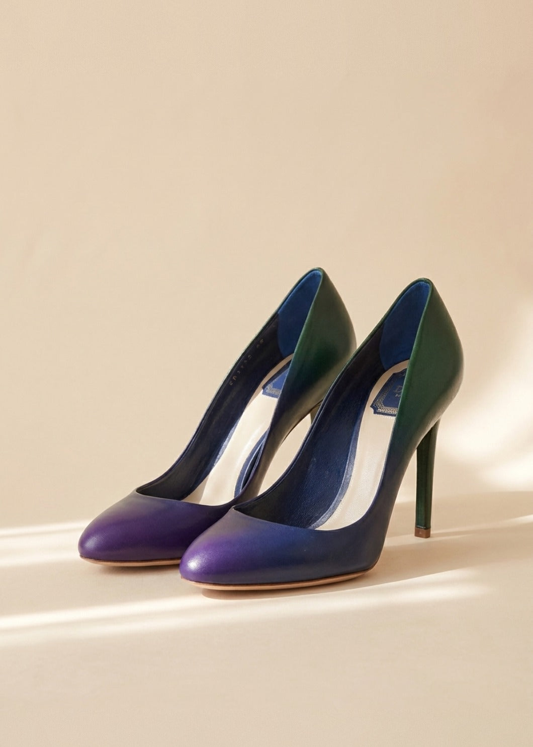 Dior Purple Ombrè Heels cover
