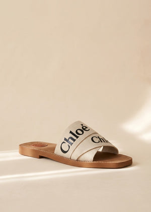 Chloe Canvas Spellout Flats