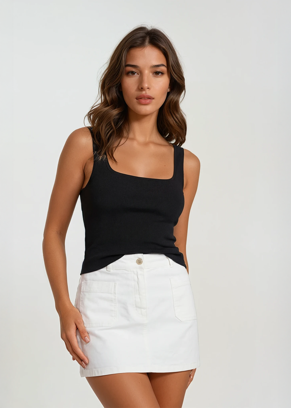 Chanel White Mini Skirt