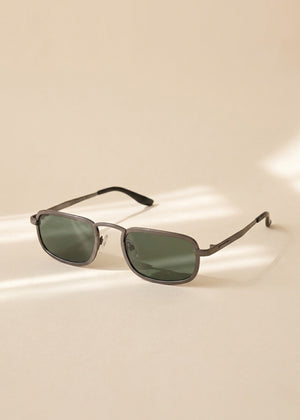 Gucci Grey Square Wire Sunglasses