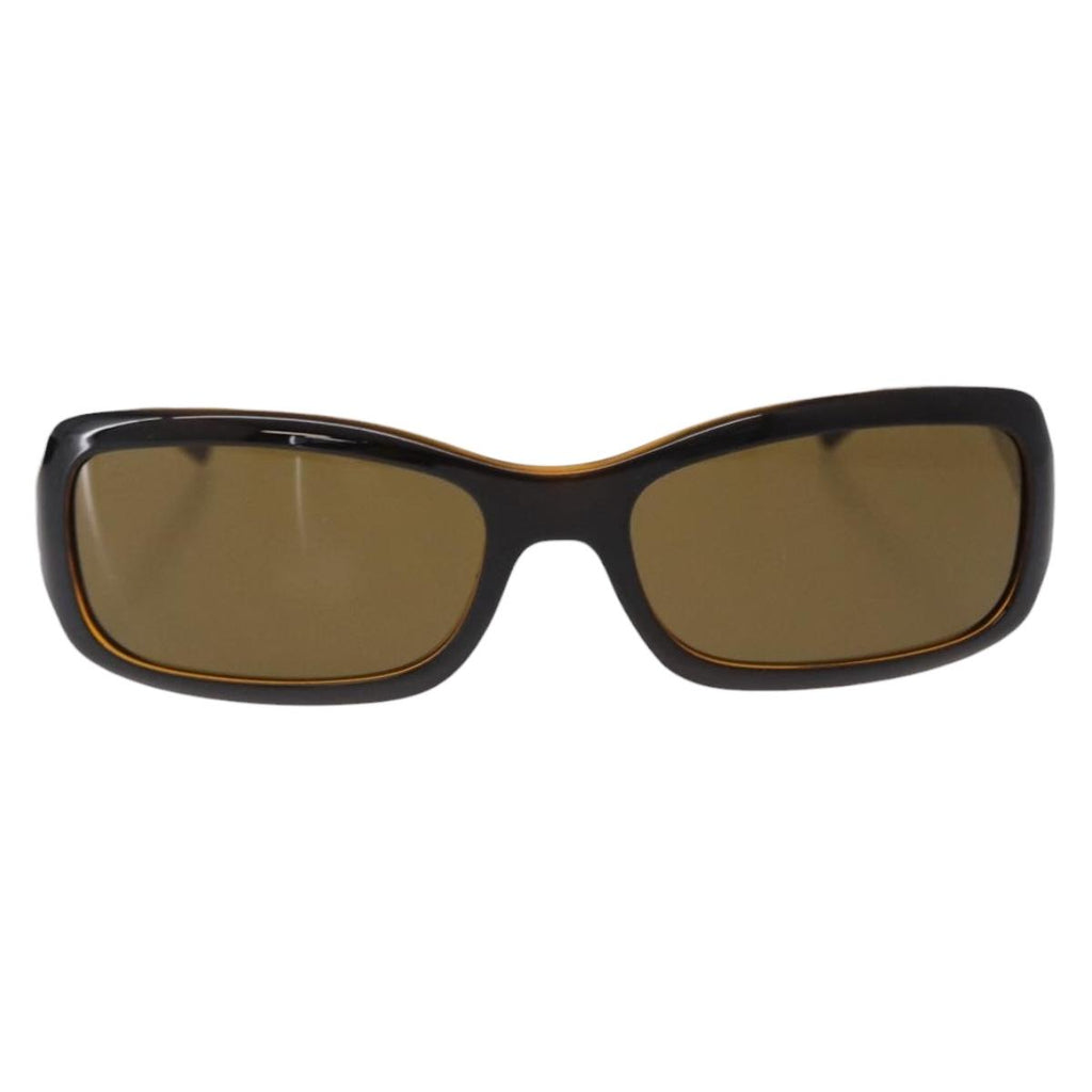 Chanel Brown Sunglasses with Gold Logo
