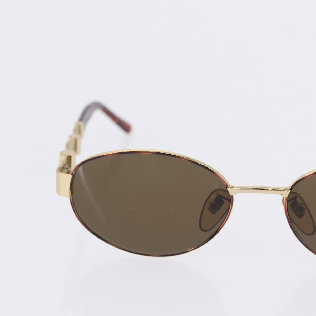 Fendi Gold and Tortoise Round Sunglasses