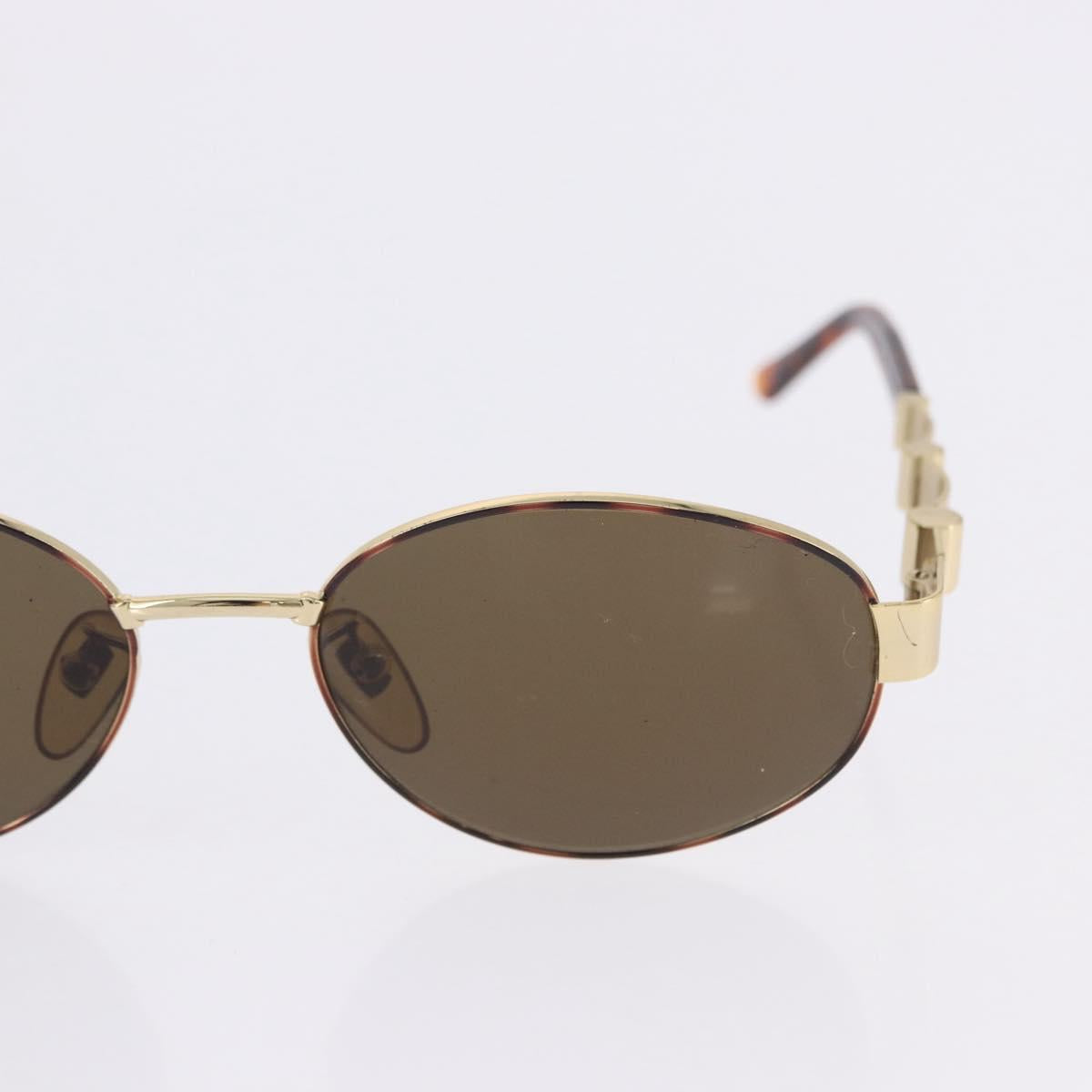 Fendi Gold and Tortoise Round Sunglasses