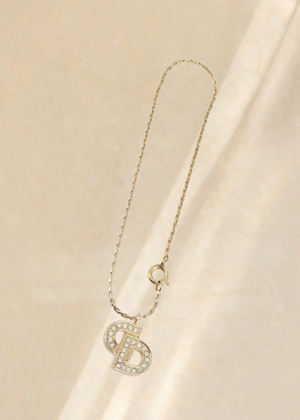 Dior CD Crystal Logo Bracelet