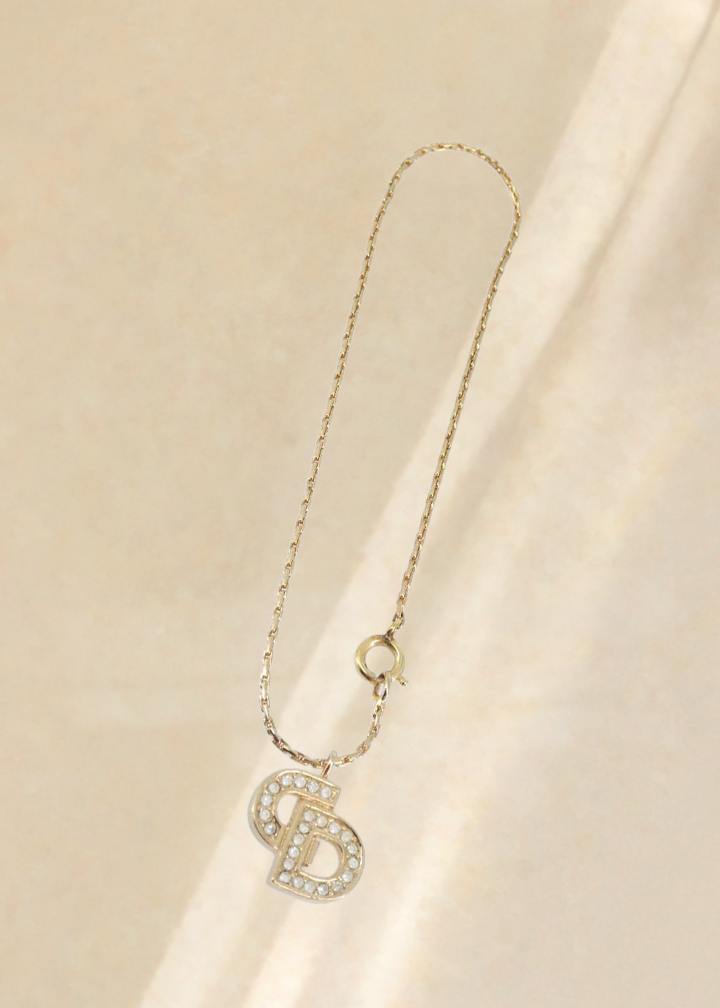Dior CD Crystal Logo Bracelet
