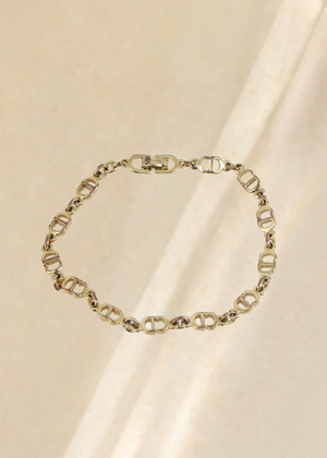 Dior CD Gold Monogram Bracelet