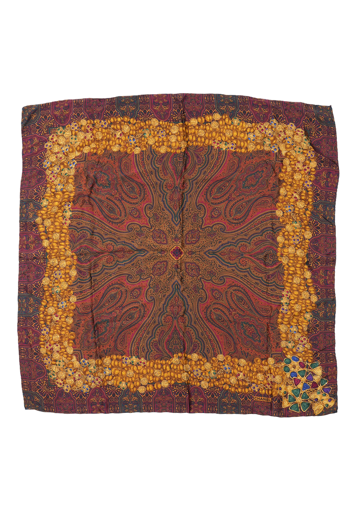 Chanel Paisley Scarf