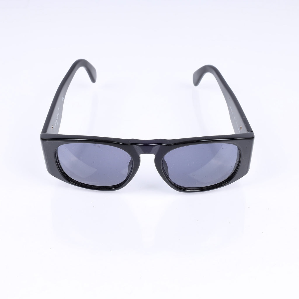 Chanel Black Rectangle Sunglasses front