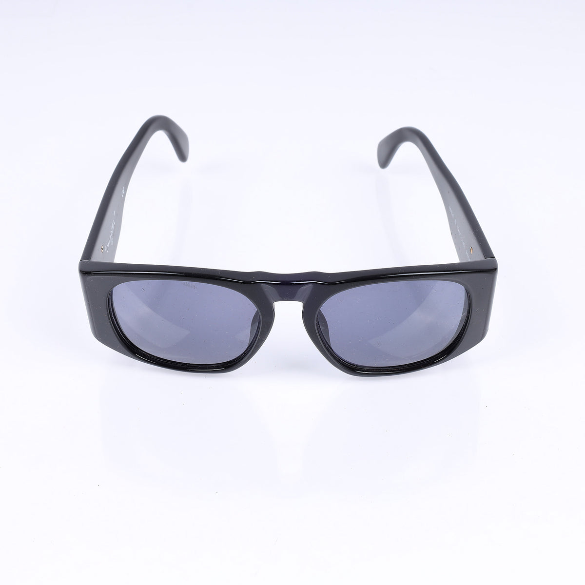 Chanel Black Rectangle Sunglasses front