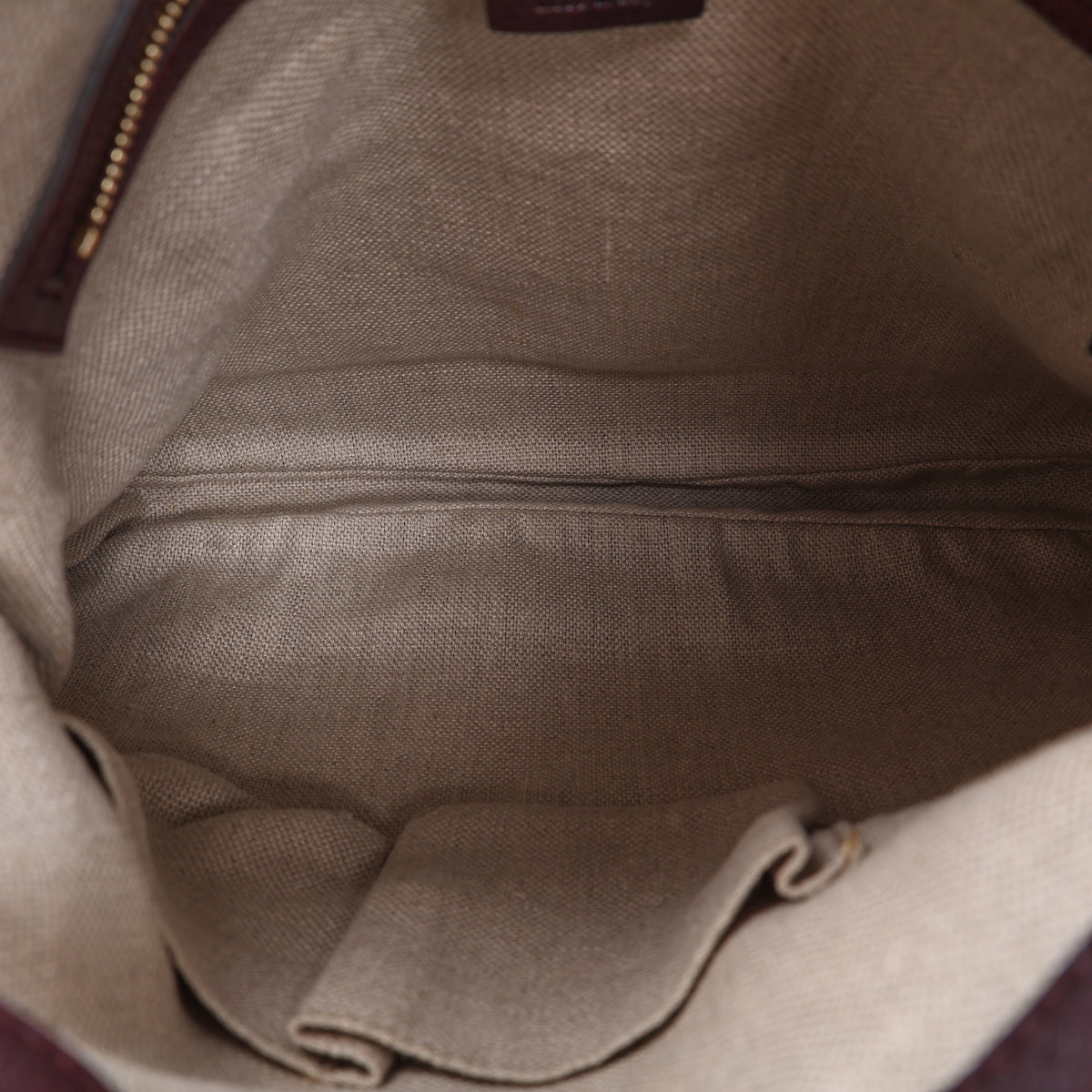 Gucci Brown Diamante Jackie Shoulder Bag interior lining