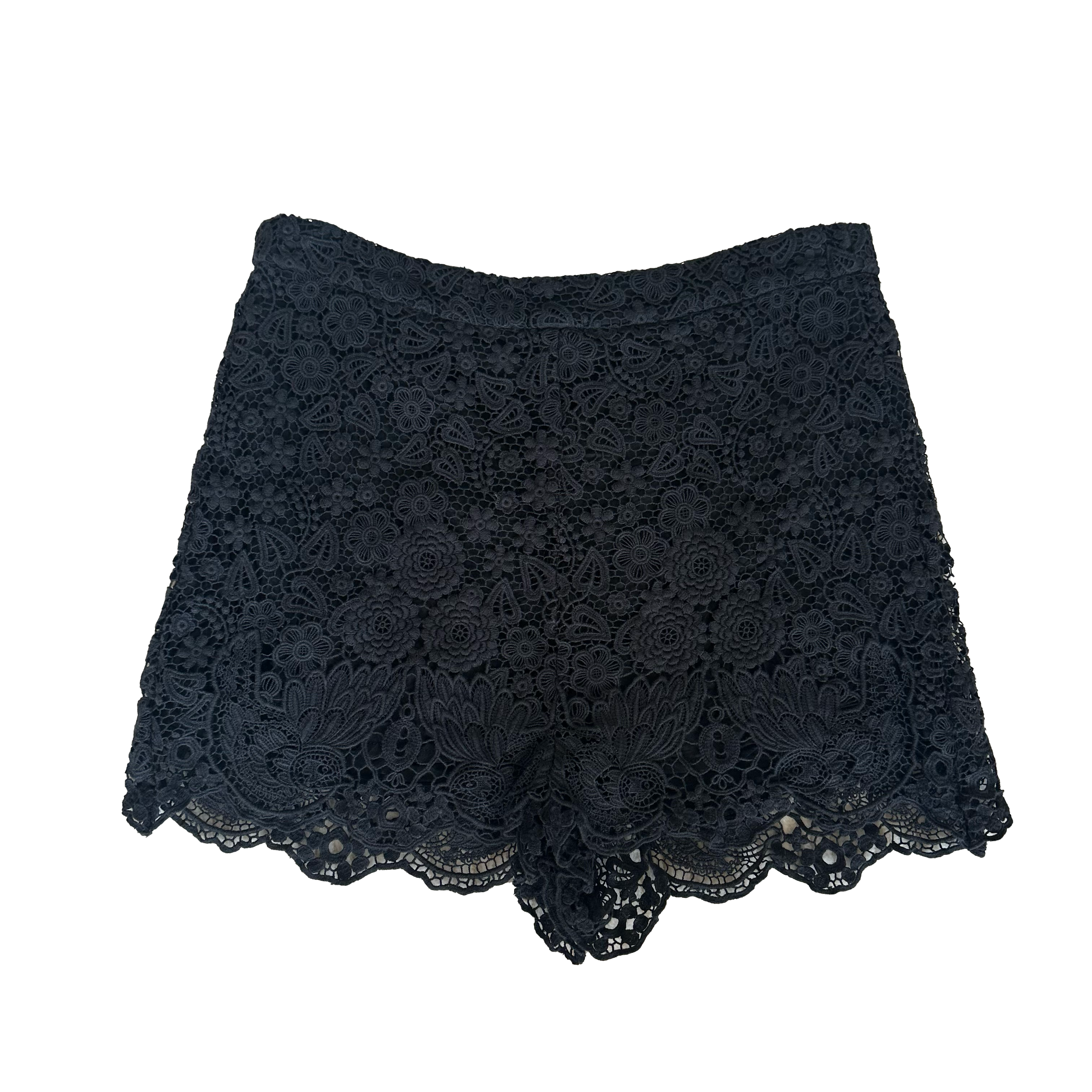 Valentino Black Lace Shorts
