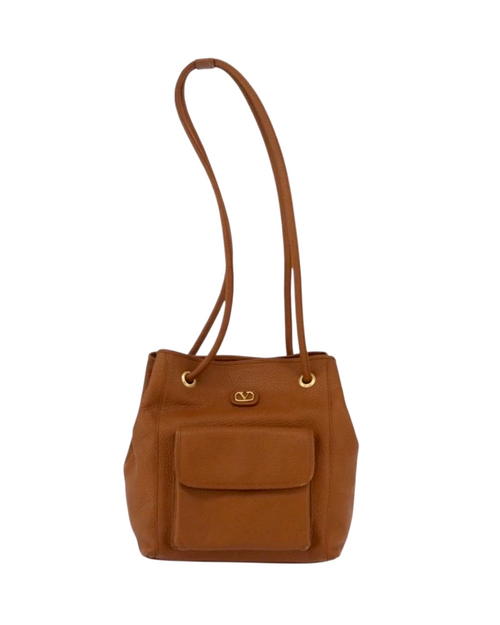 Valentino Tan Leather Shoulder Bag