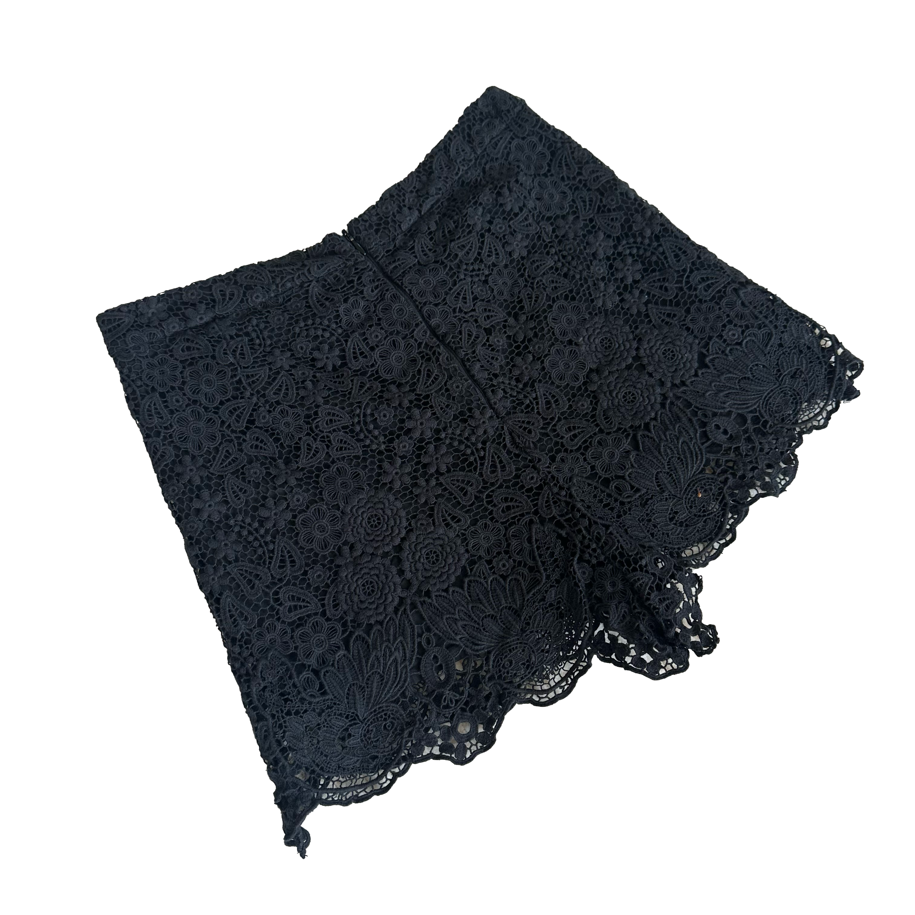 Valentino Black Lace Shorts