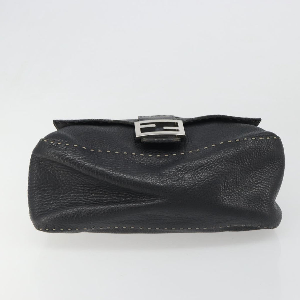Fendi Black Leather Mama Baguette