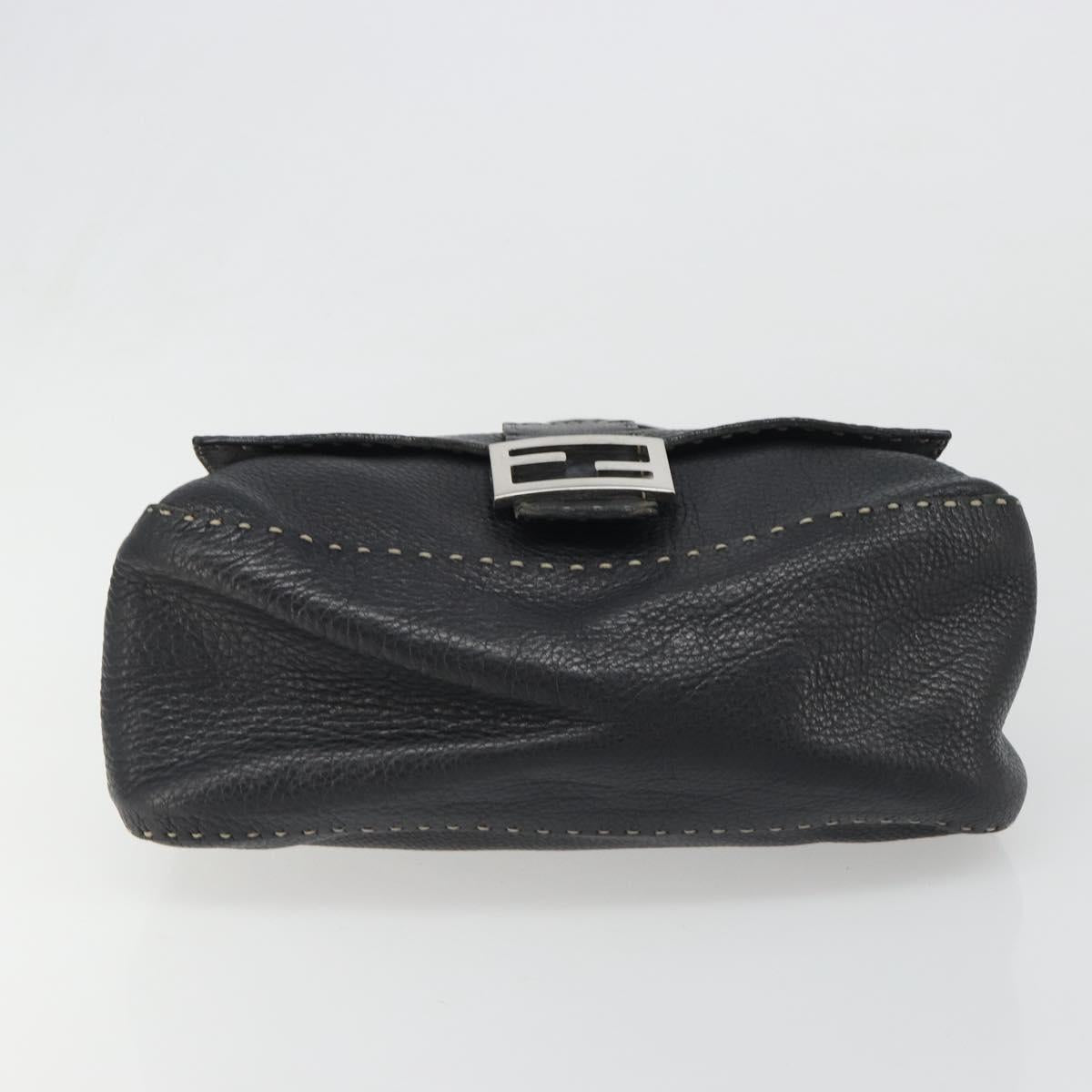 Fendi Black Leather Mama Baguette