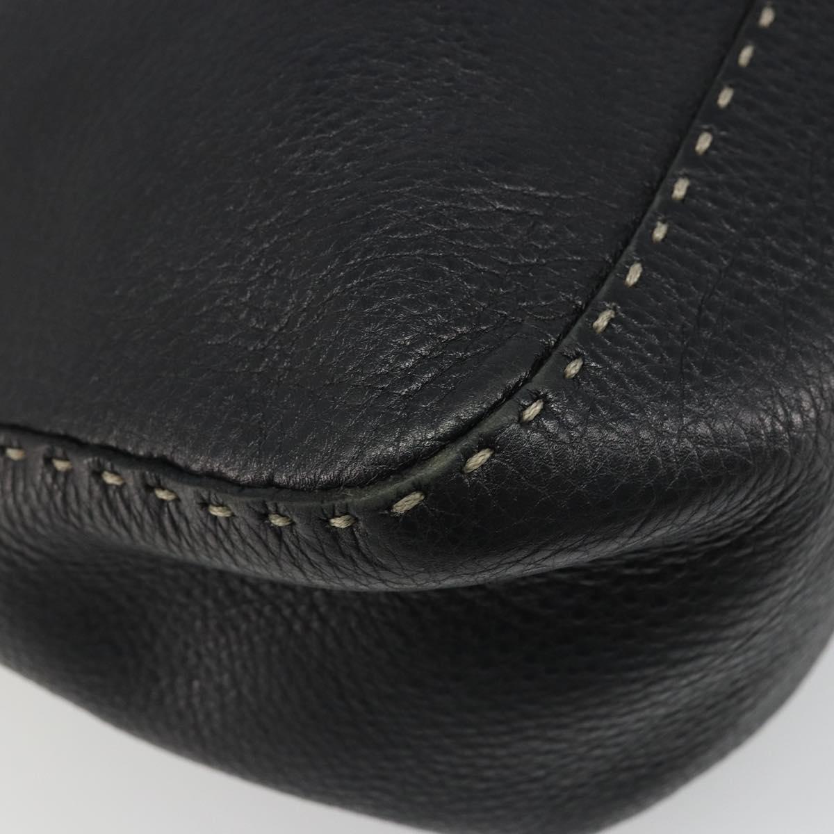 Fendi Black Leather Mama Baguette