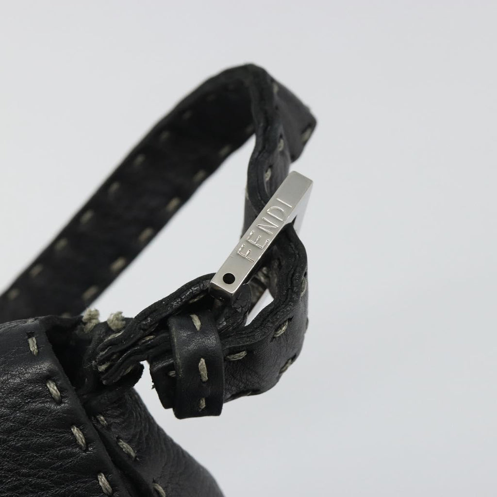 Fendi Black Leather Mama Baguette