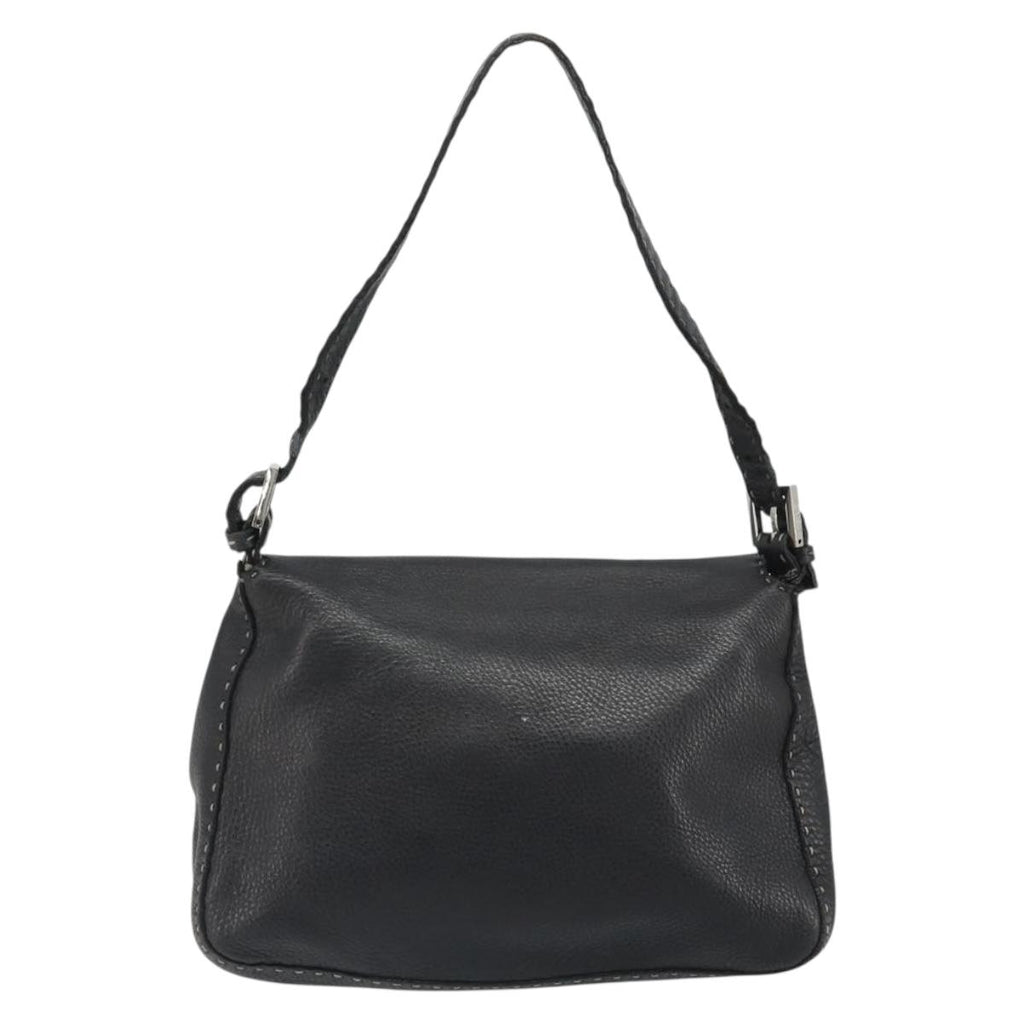 Fendi Black Leather Mama Baguette