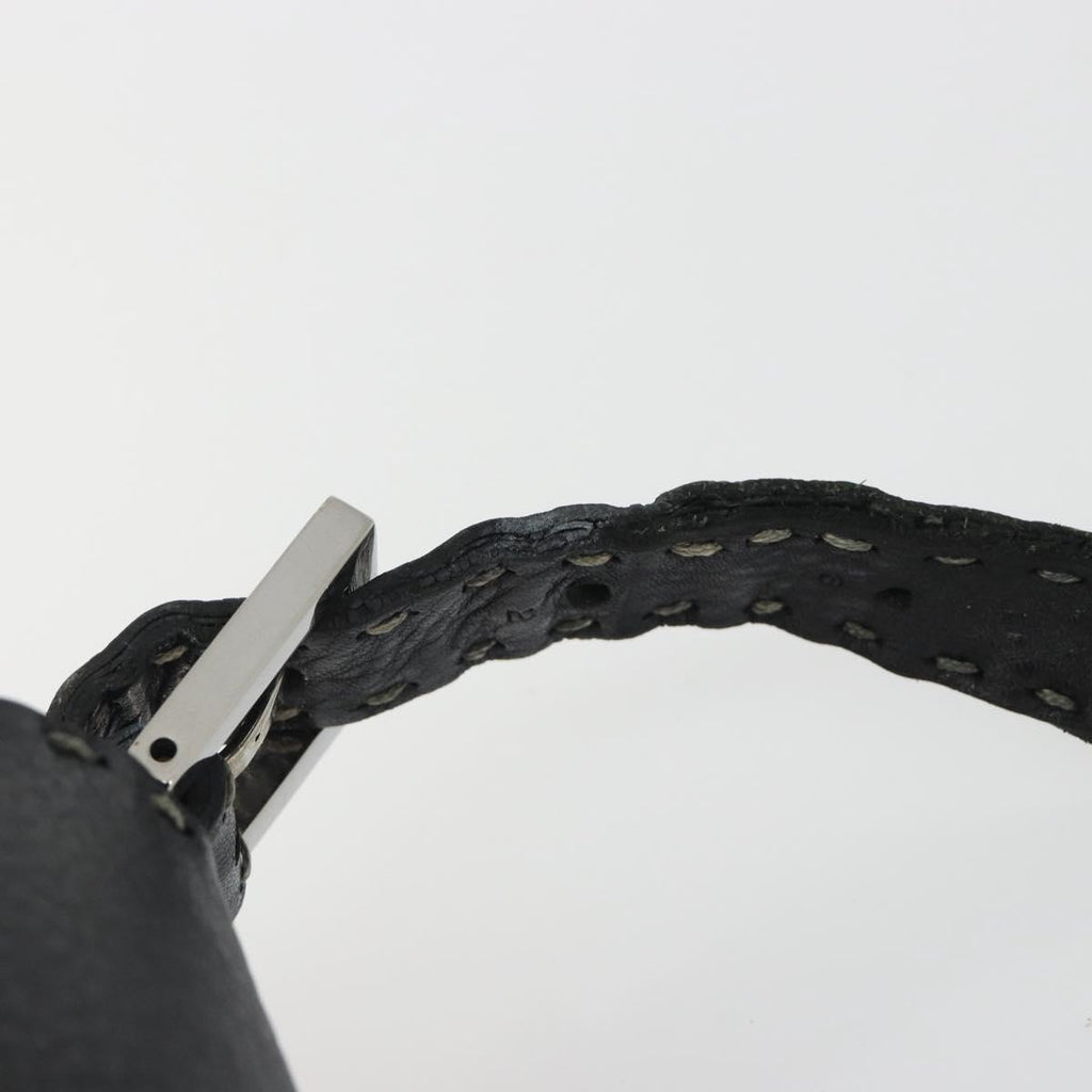Fendi Black Leather Mama Baguette