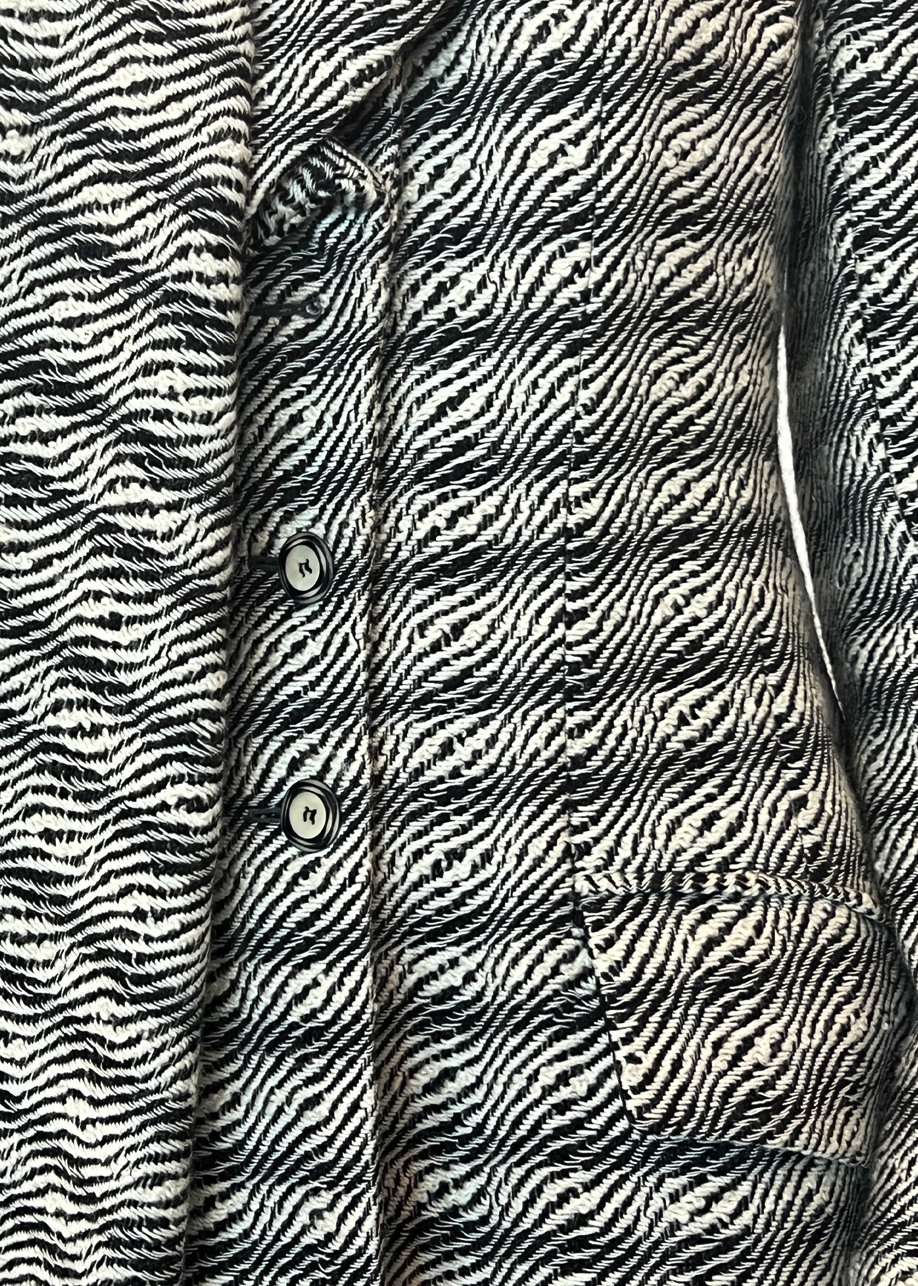 Jean Paul Gaultier Zebra Belted Coat