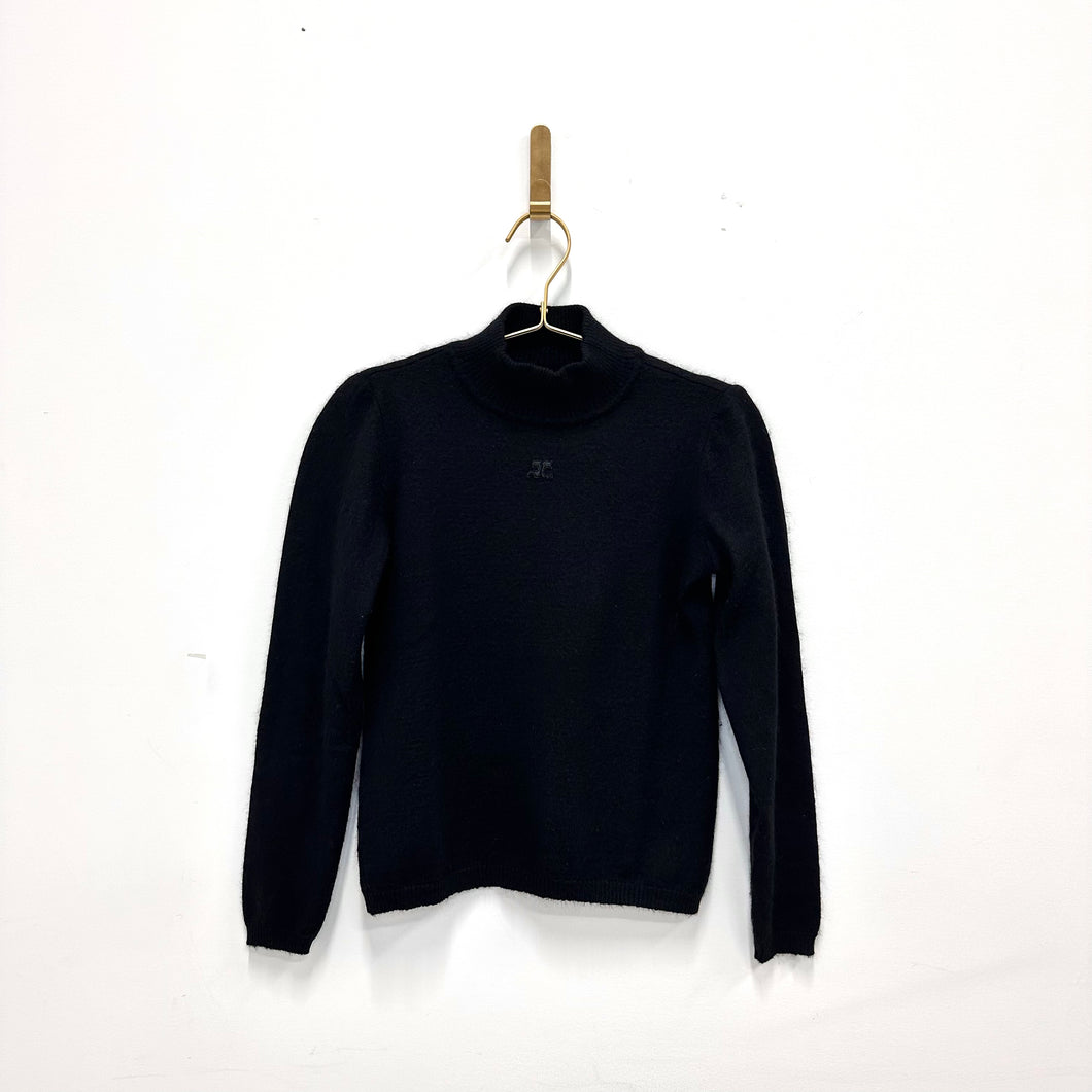Courreges Black Turtleneck Sweater