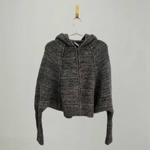 Load image into Gallery viewer, Grey Cashmere Zip Up Sweater
