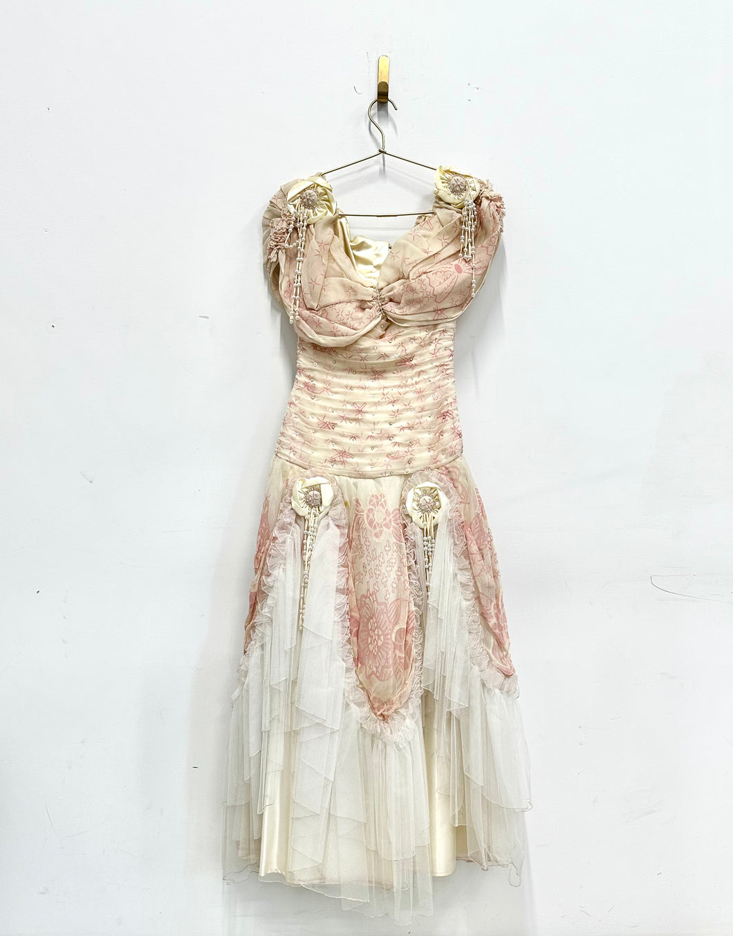 Zandra Rhodes Pink, Pearl, Tulle Dress