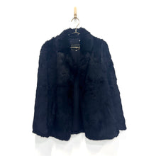 Load image into Gallery viewer, Vintage Black Fur Coat
