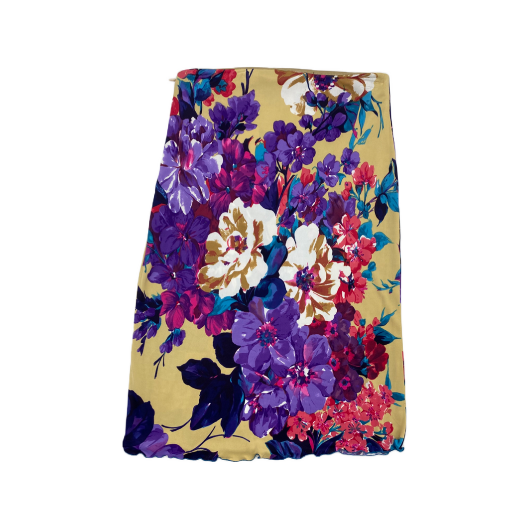 Yigal Azrouel Floral Low Waisted Skirt