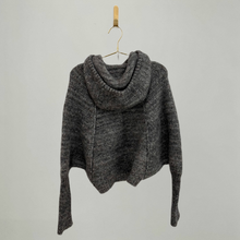 Load image into Gallery viewer, Grey Cashmere Zip Up Sweater
